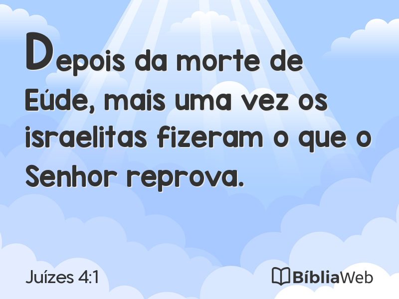 Juízes 4:1 em imagem para compartilhar
