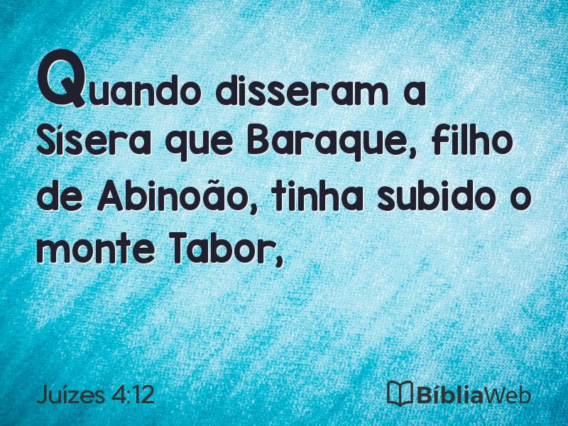 Juízes 4:12 em imagem para compartilhar