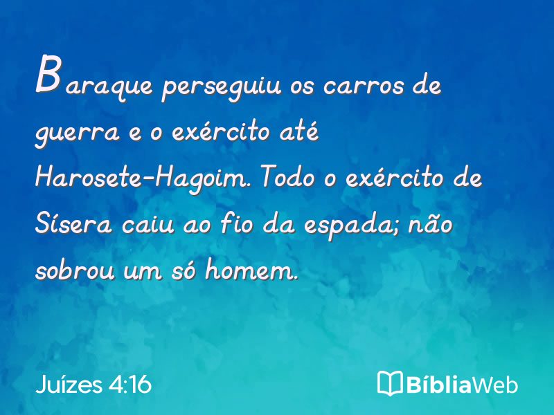 Juízes 4:16 em imagem para compartilhar