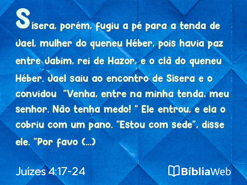 Juízes 4:17-24 em imagem para compartilhar