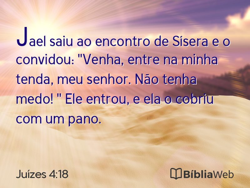 Juízes 4:18 em imagem para compartilhar