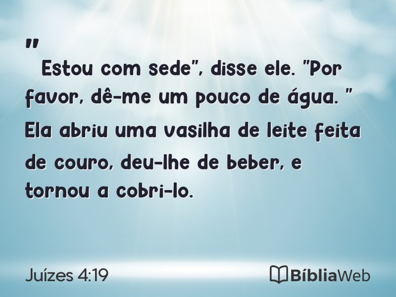 Juízes 4:19 em imagem para compartilhar