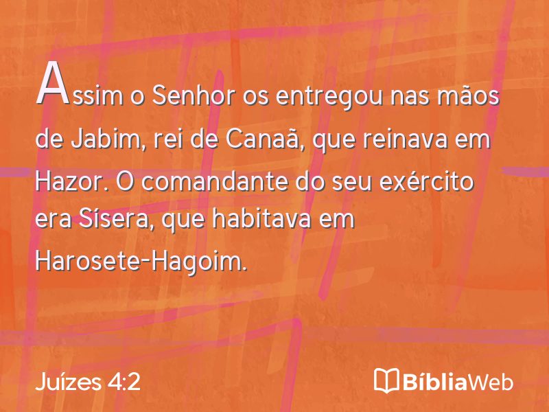 Juízes 4:2 em imagem para compartilhar