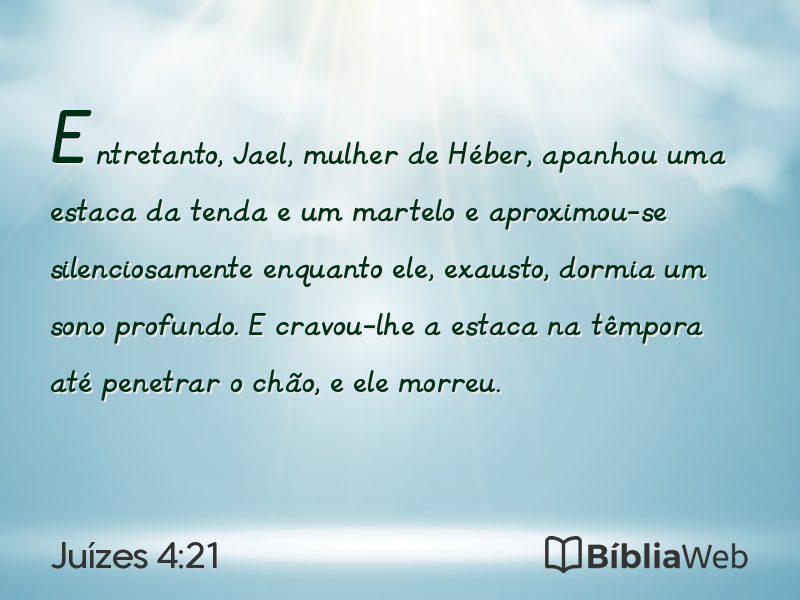 Juízes 4:21 em imagem para compartilhar