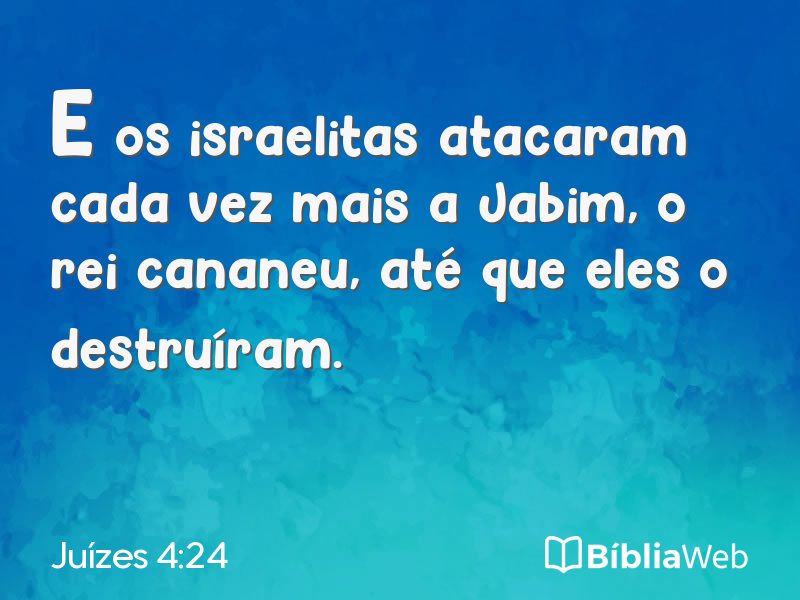 Juízes 4:24 em imagem para compartilhar