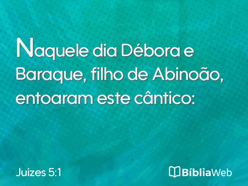 Juízes 5:1 em imagem para compartilhar