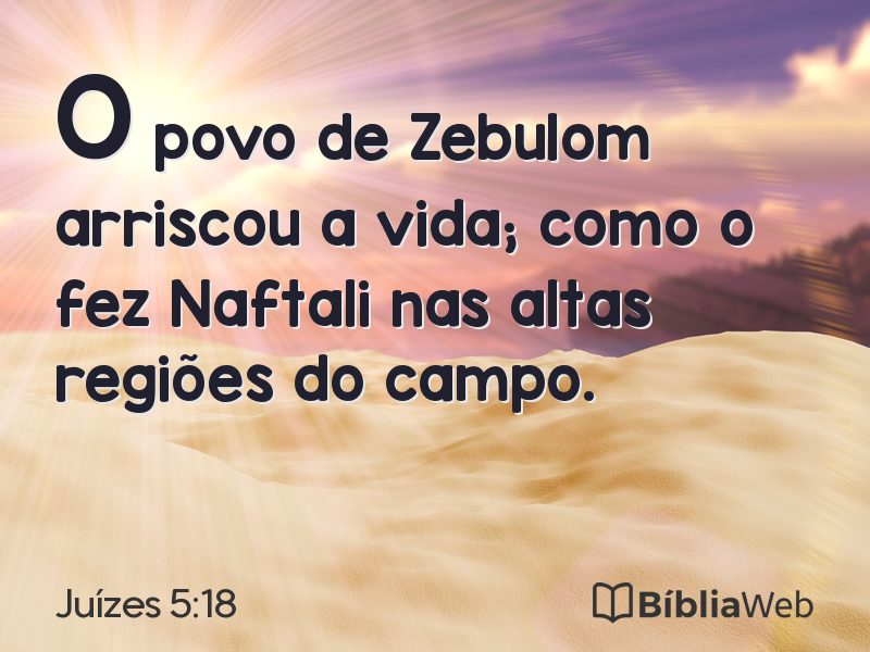 Juízes 5:18 em imagem para compartilhar