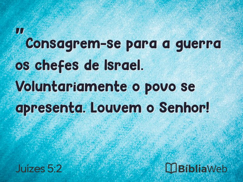 Juízes 5:2 em imagem para compartilhar