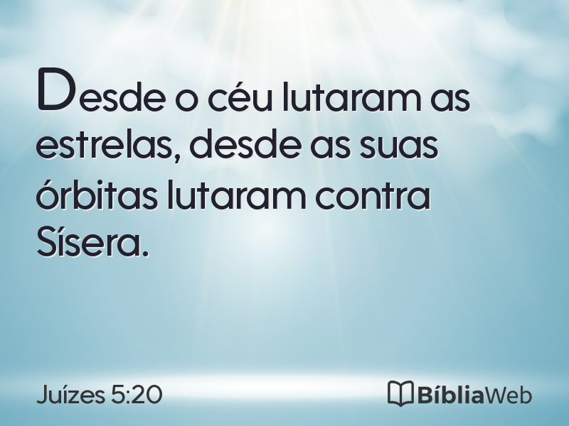 Juízes 5:20 em imagem para compartilhar