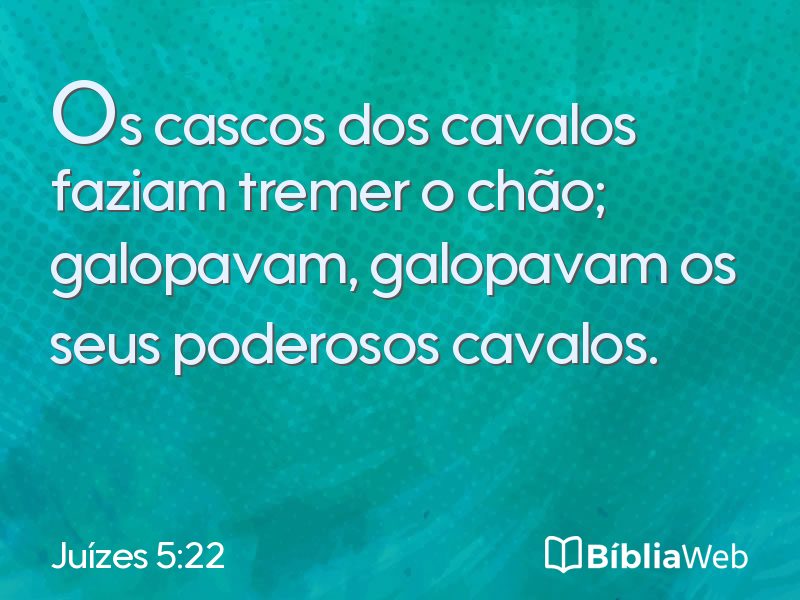 Juízes 5:22 em imagem para compartilhar