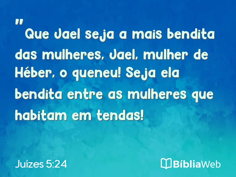 Juízes 5:24 em imagem para compartilhar