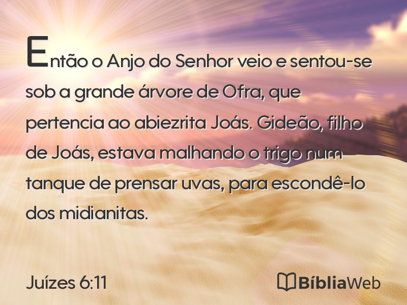 Juízes 6:11 em imagem para compartilhar