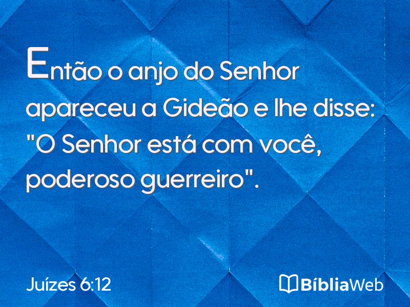 Juízes 6:12 em imagem para compartilhar