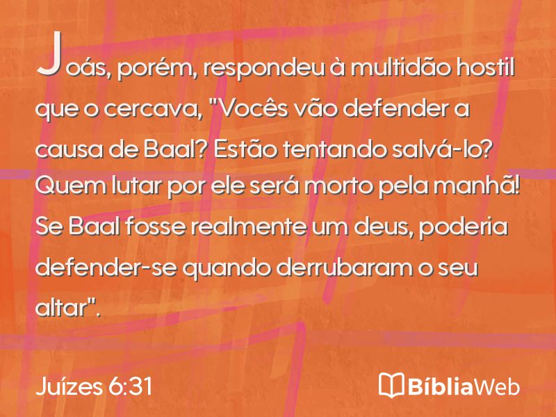 Juízes 6:31 em imagem para compartilhar