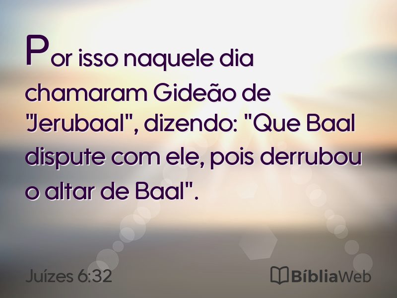 Juízes 6:32 em imagem para compartilhar