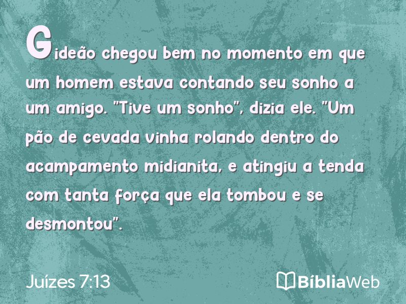 Juízes 7:13 em imagem para compartilhar