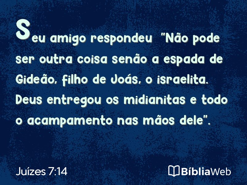 Juízes 7:14 em imagem para compartilhar