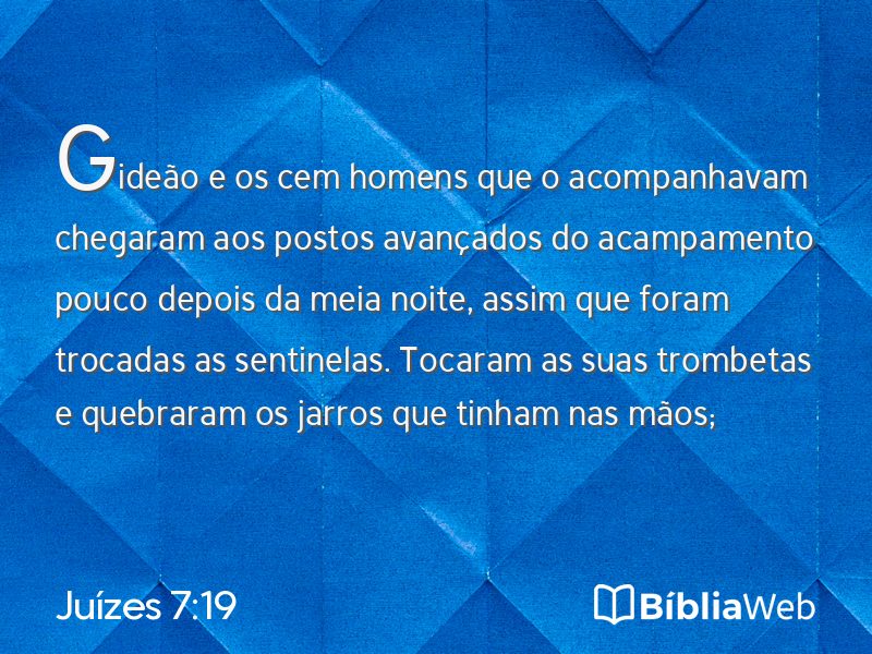Juízes 7:19 em imagem para compartilhar