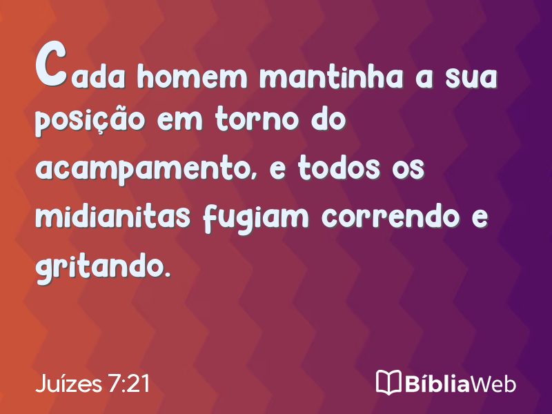 Juízes 7:21 em imagem para compartilhar
