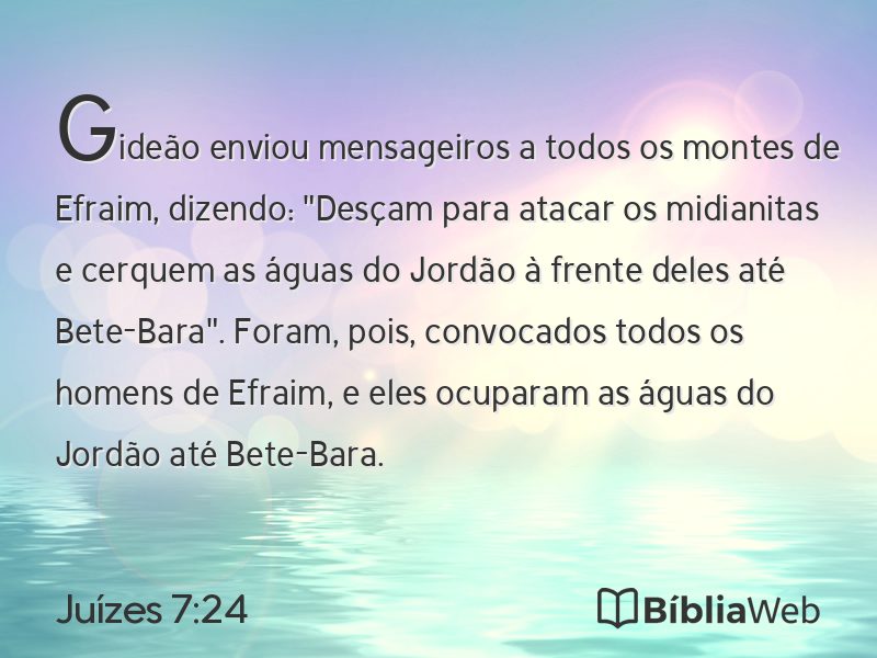 Juízes 7:24 em imagem para compartilhar