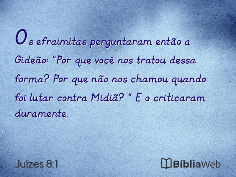 Juízes 8:1 em imagem para compartilhar