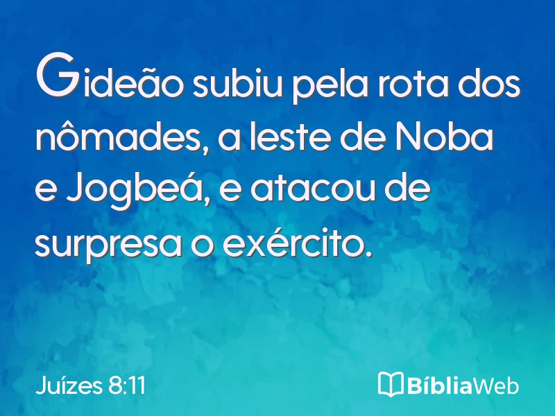 Juízes 8:11 em imagem para compartilhar