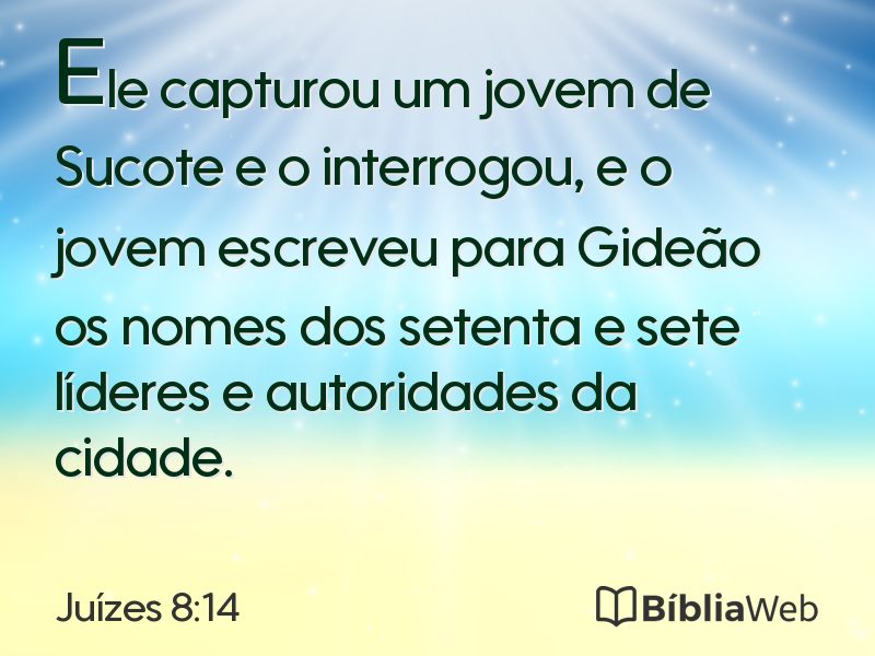 Juízes 8:14 em imagem para compartilhar