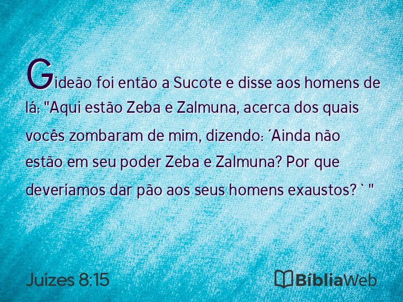 Juízes 8:15 em imagem para compartilhar
