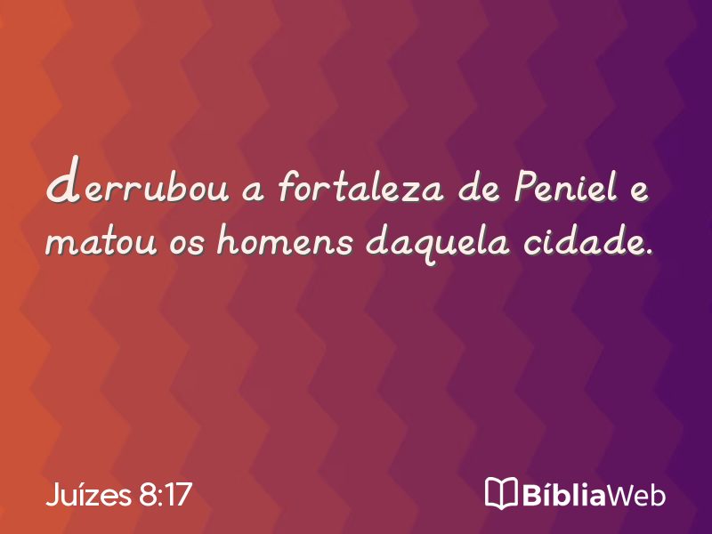 Juízes 8:17 em imagem para compartilhar