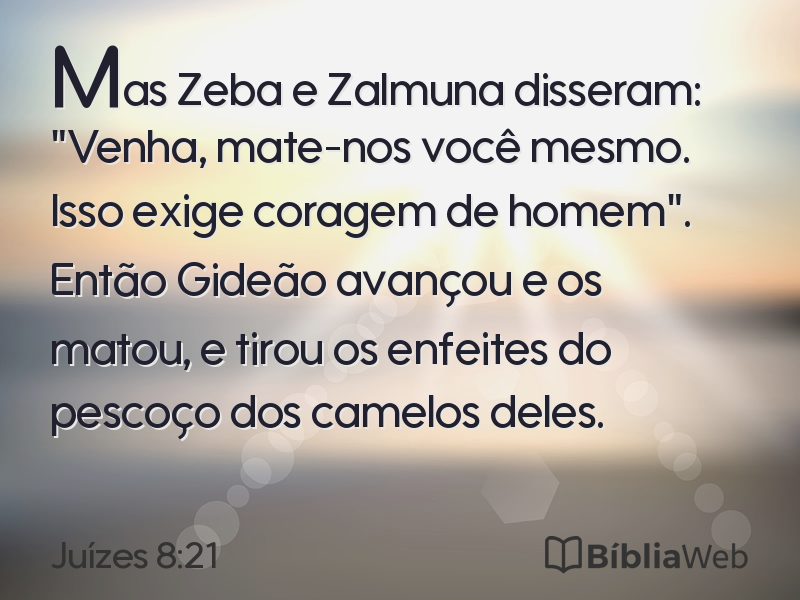 Juízes 8:21 em imagem para compartilhar