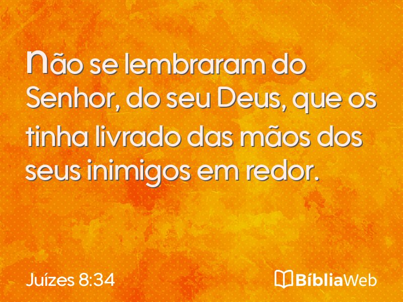 Juízes 8:34 em imagem para compartilhar