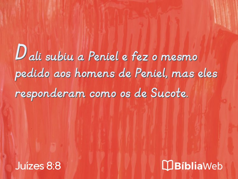 Juízes 8:8 em imagem para compartilhar