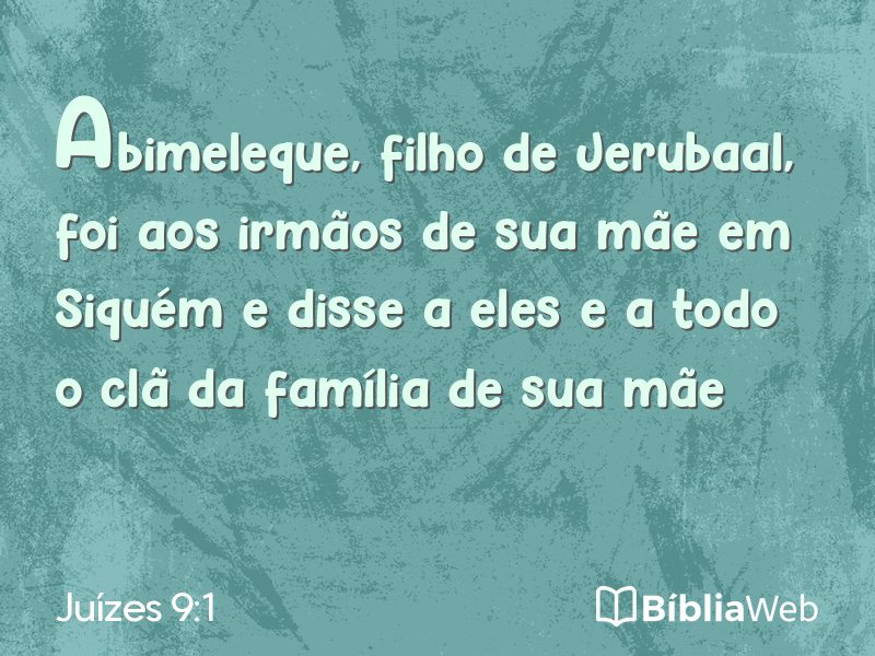 Juízes 9:1 em imagem para compartilhar