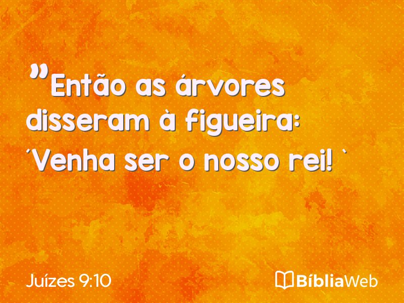 Juízes 9:10 em imagem para compartilhar