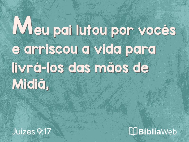 Juízes 9:17 em imagem para compartilhar