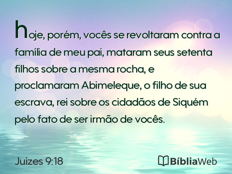 Juízes 9:18 em imagem para compartilhar