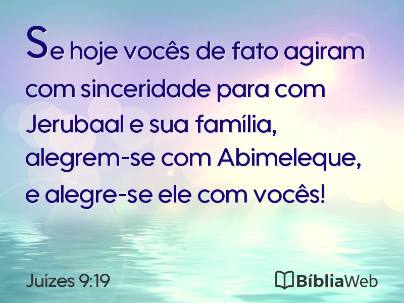 Juízes 9:19 em imagem para compartilhar