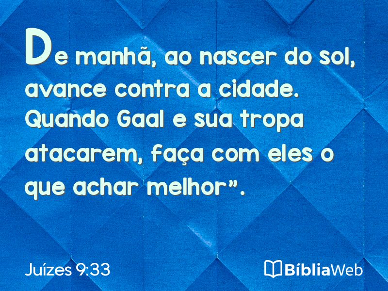 Juízes 9:33 em imagem para compartilhar