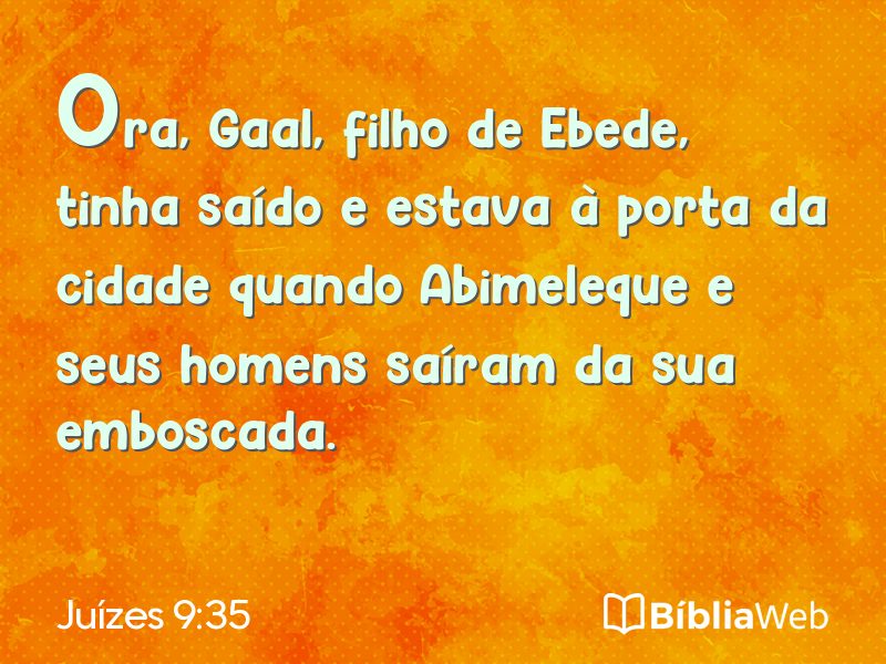 Juízes 9:35 em imagem para compartilhar