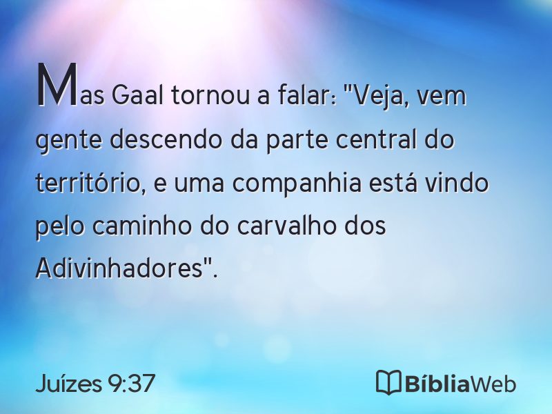 Juízes 9:37 em imagem para compartilhar