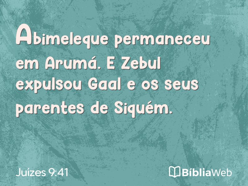 Juízes 9:41 em imagem para compartilhar