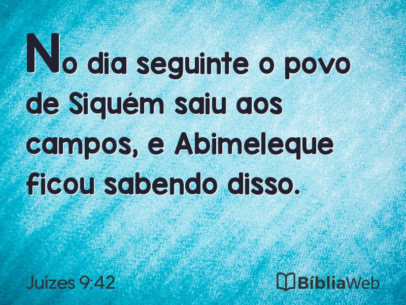 Juízes 9:42 em imagem para compartilhar