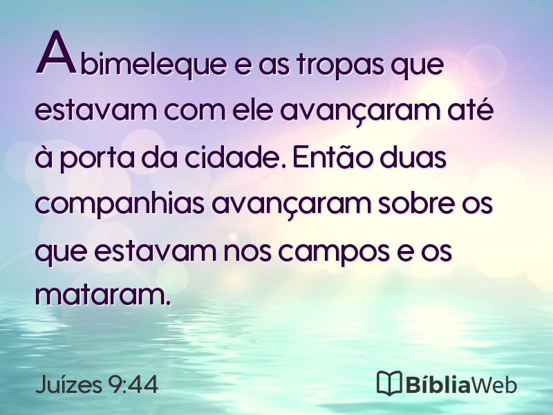 Juízes 9:44 em imagem para compartilhar