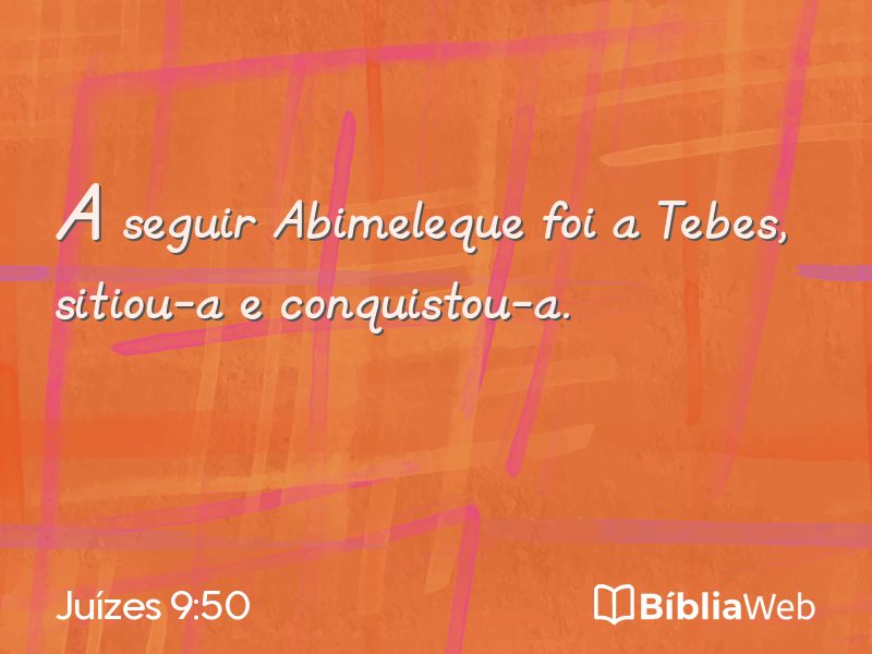 Juízes 9:50 em imagem para compartilhar