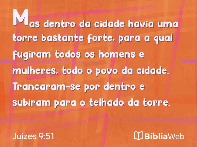 Juízes 9:51 em imagem para compartilhar