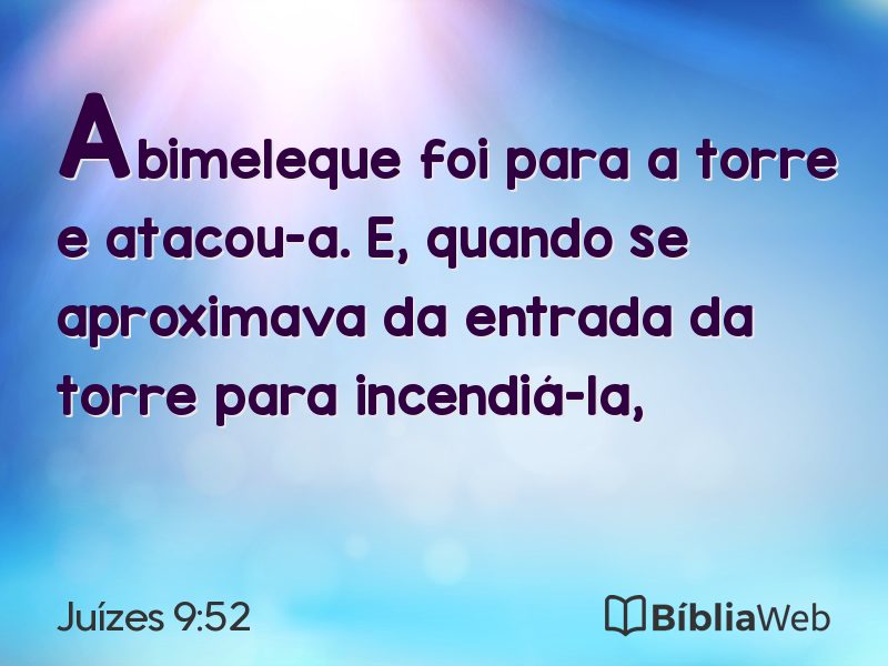 Juízes 9:52 em imagem para compartilhar
