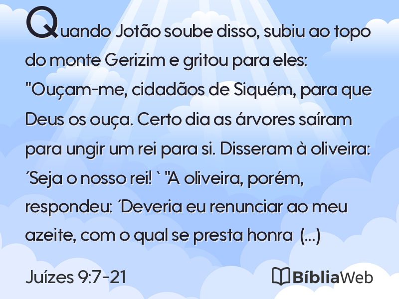 Juízes 9:7-21 em imagem para compartilhar