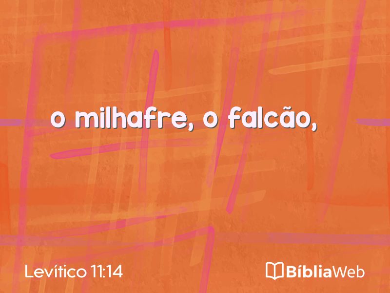 Levítico 11:14 em imagem para compartilhar