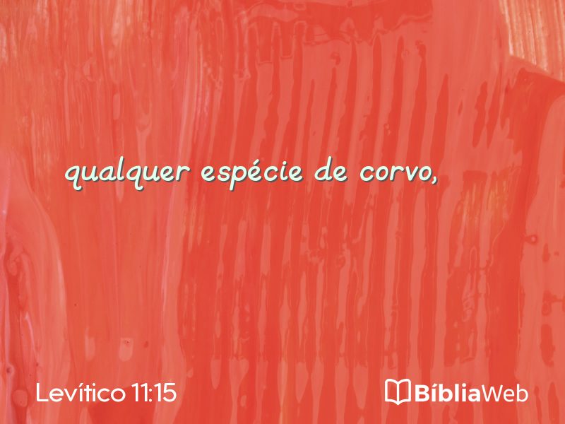 Levítico 11:15 em imagem para compartilhar