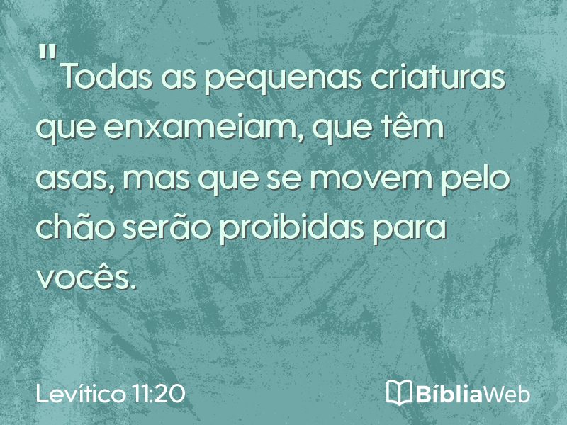 Levítico 11:20 em imagem para compartilhar